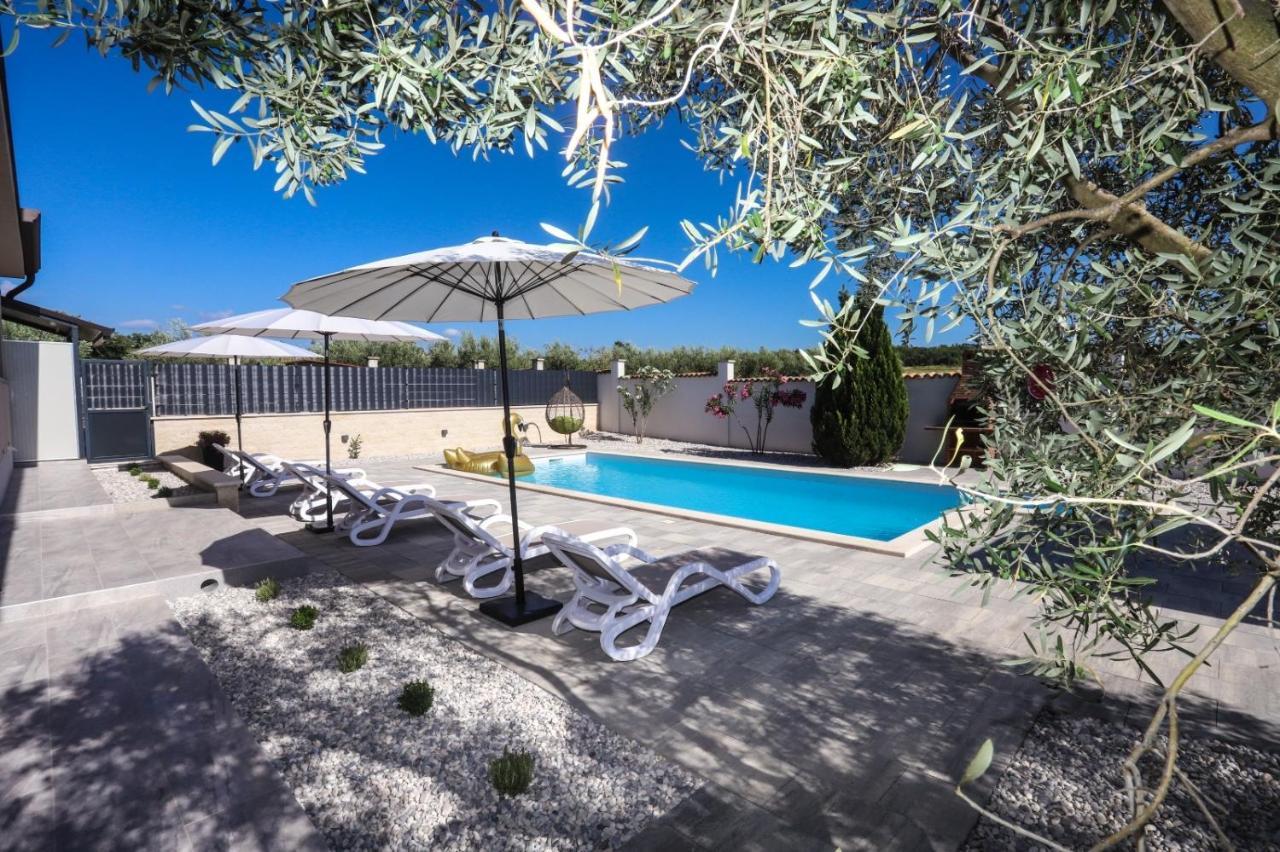 Apartment Nina With Private Pool Nova Vas  Dış mekan fotoğraf