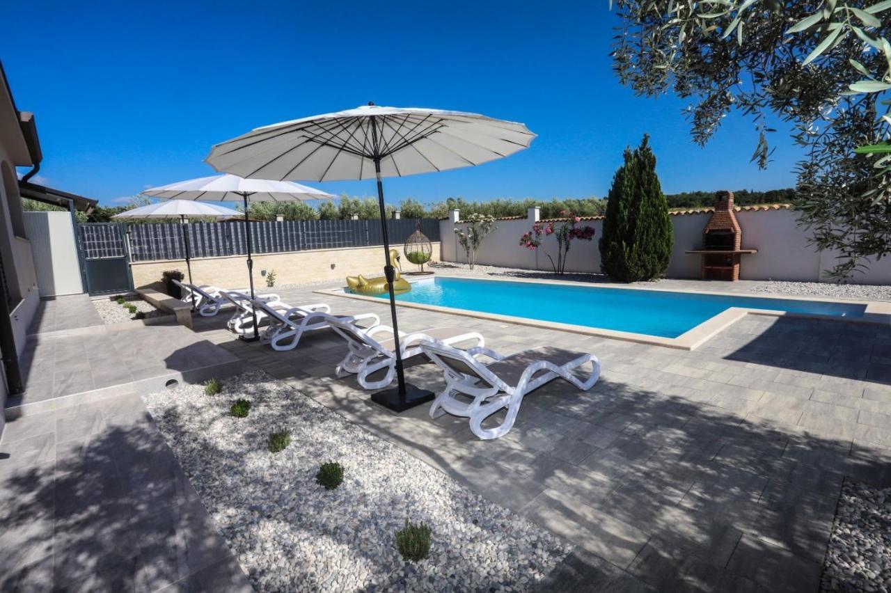 Apartment Nina With Private Pool Nova Vas  Dış mekan fotoğraf